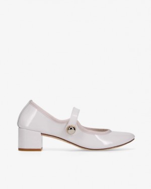 White Repetto Fabienne Women's Mary Janes | CA-DLBQN-3180