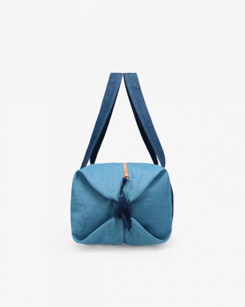 Blue Repetto Cotton duffle Size M Women's Sports Bag | CA-RCGZE-3419