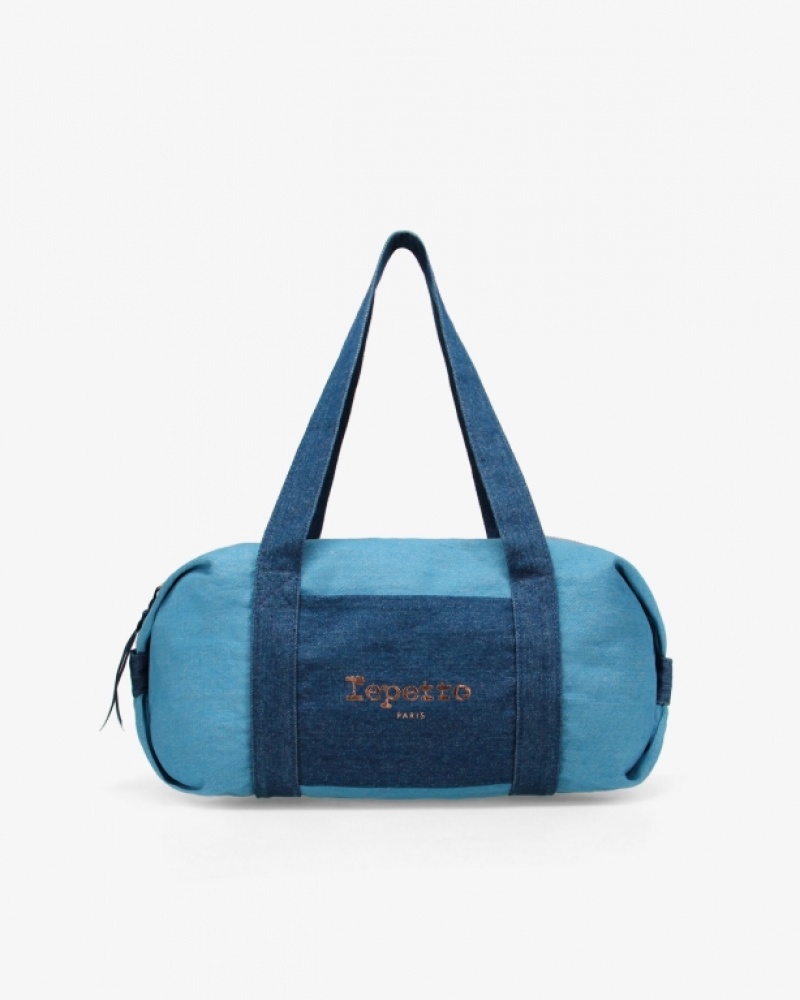 Blue Repetto Cotton duffle Size M Women\'s Sports Bag | CA-RCGZE-3419
