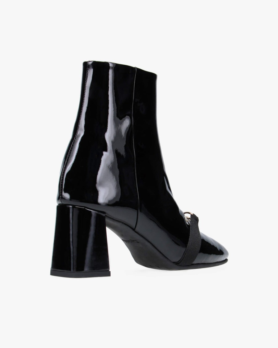phoebe metallic bow ankle boots