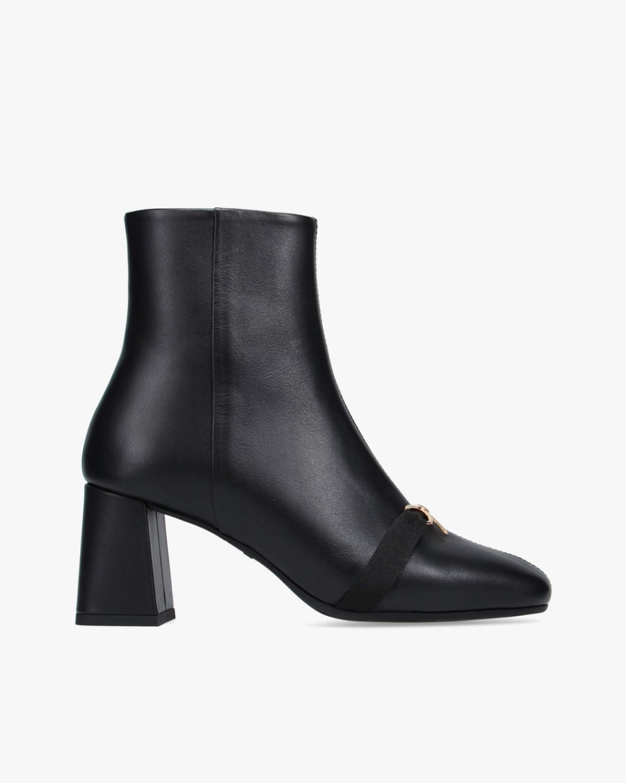 phoebe metallic bow ankle boots