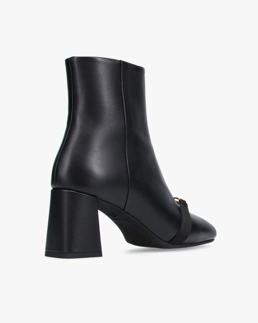 phoebe metallic bow ankle boots