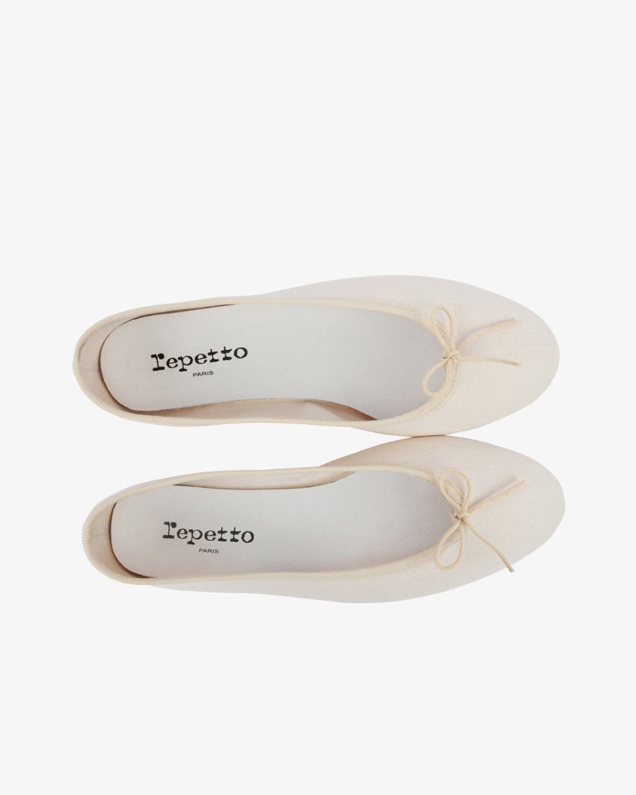 ballet flats rubber sole cendrillon high cotton canvas