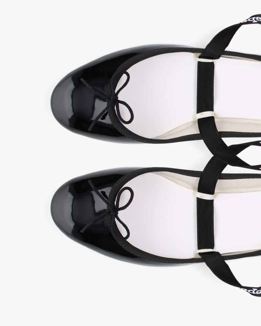 camille rubber sole ballerinas with interchangeable ribbons