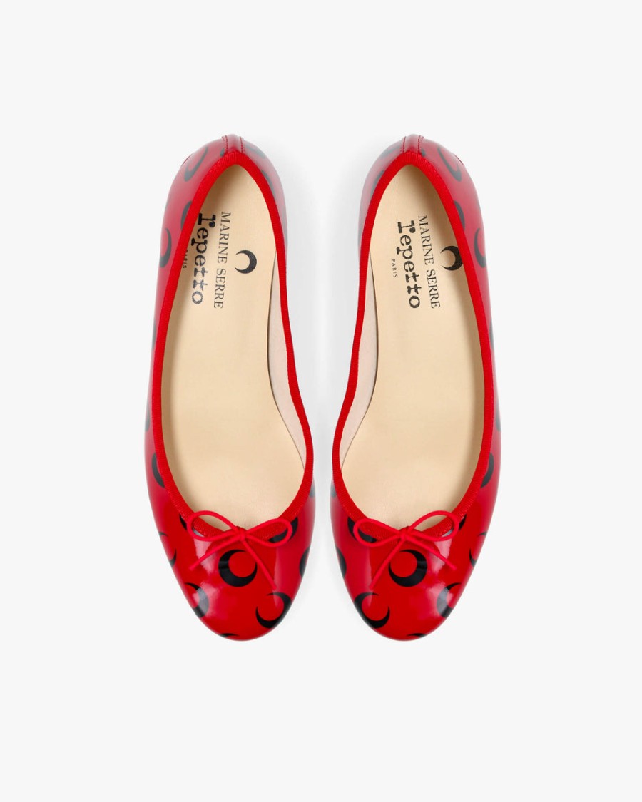 camille repetto x marine serre ballet flats