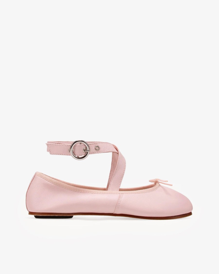 sophia belt ballet flats