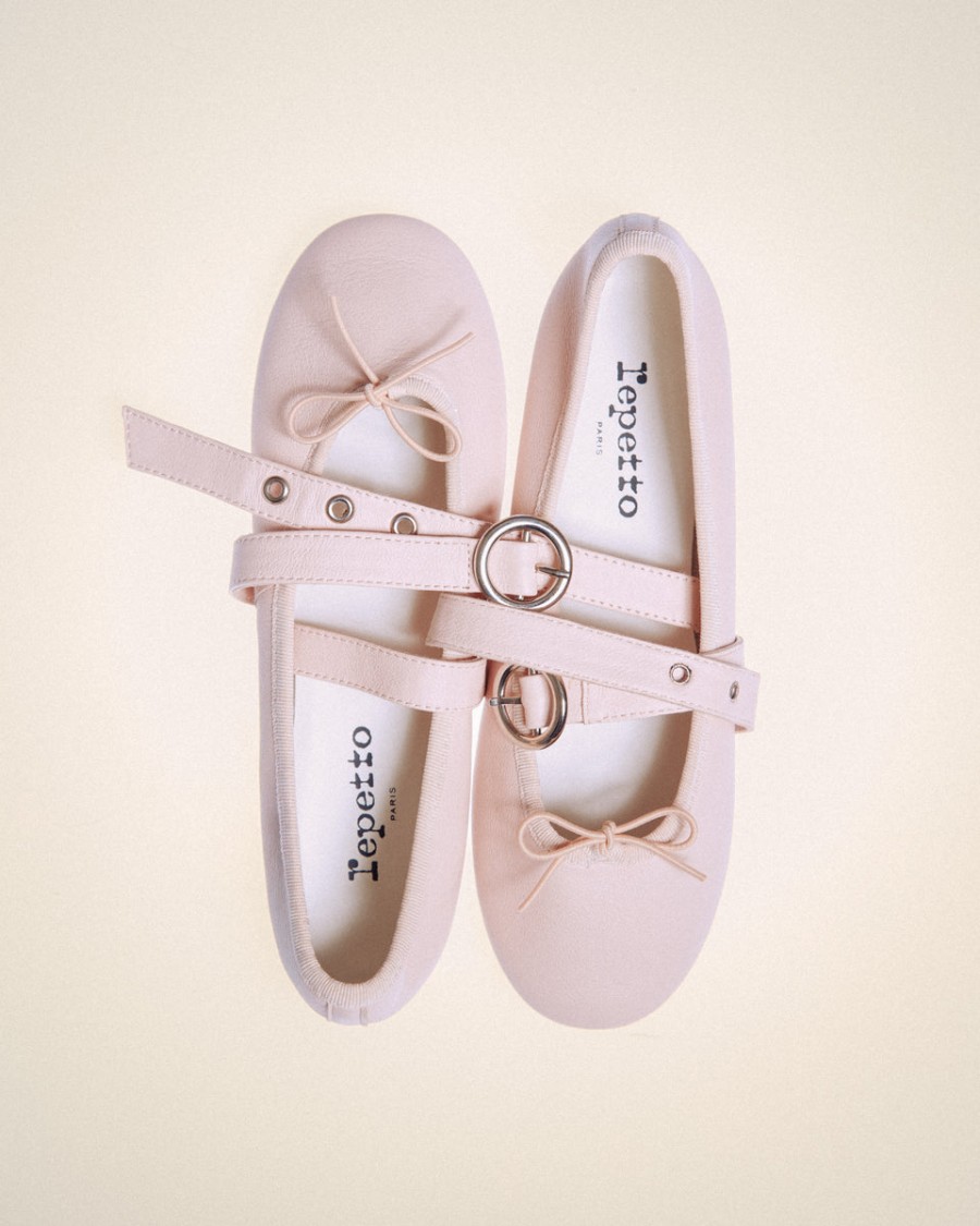 sophia belt ballet flats