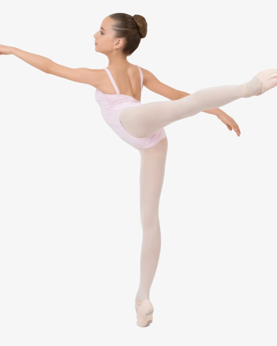 gathered front leotard