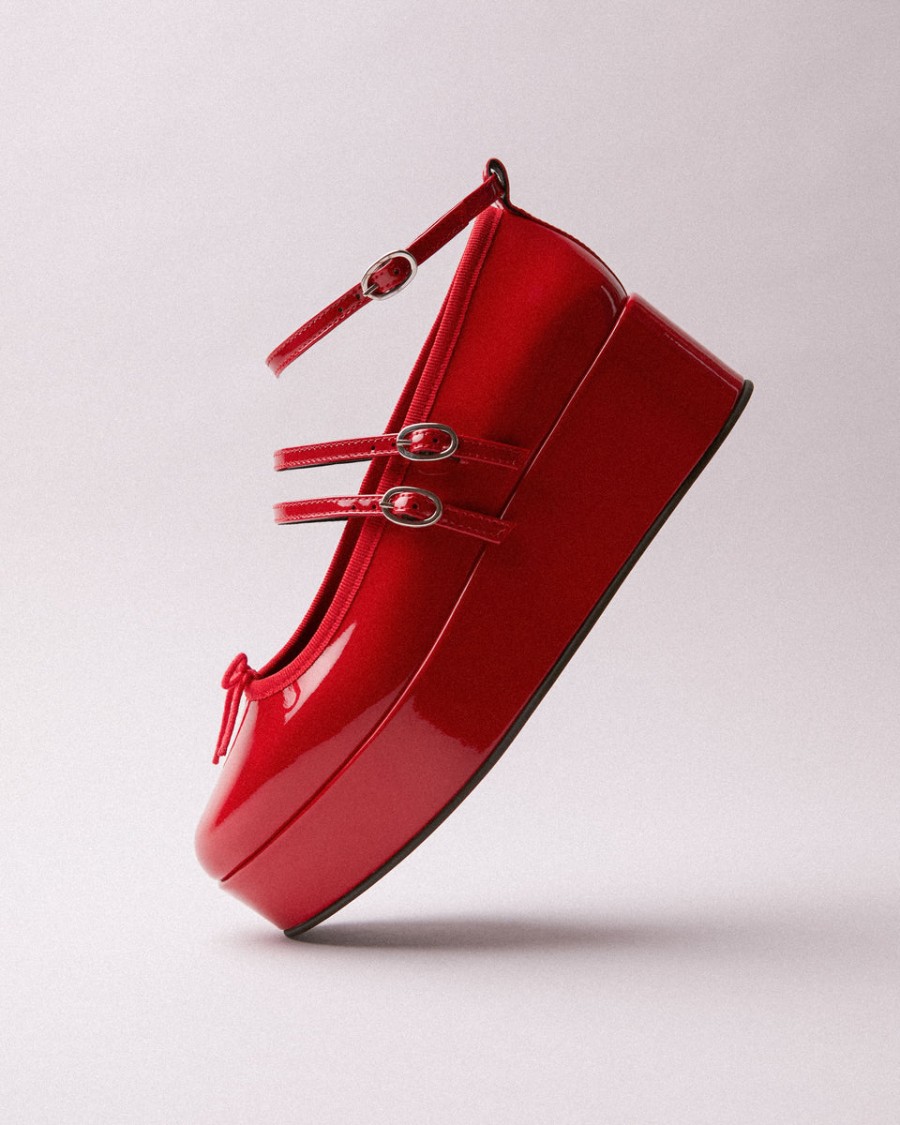 cendrillon platform rubber sole mary janes