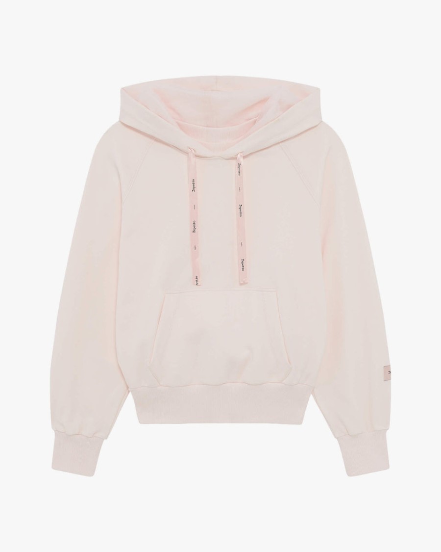 tulle hooded sweatshirt
