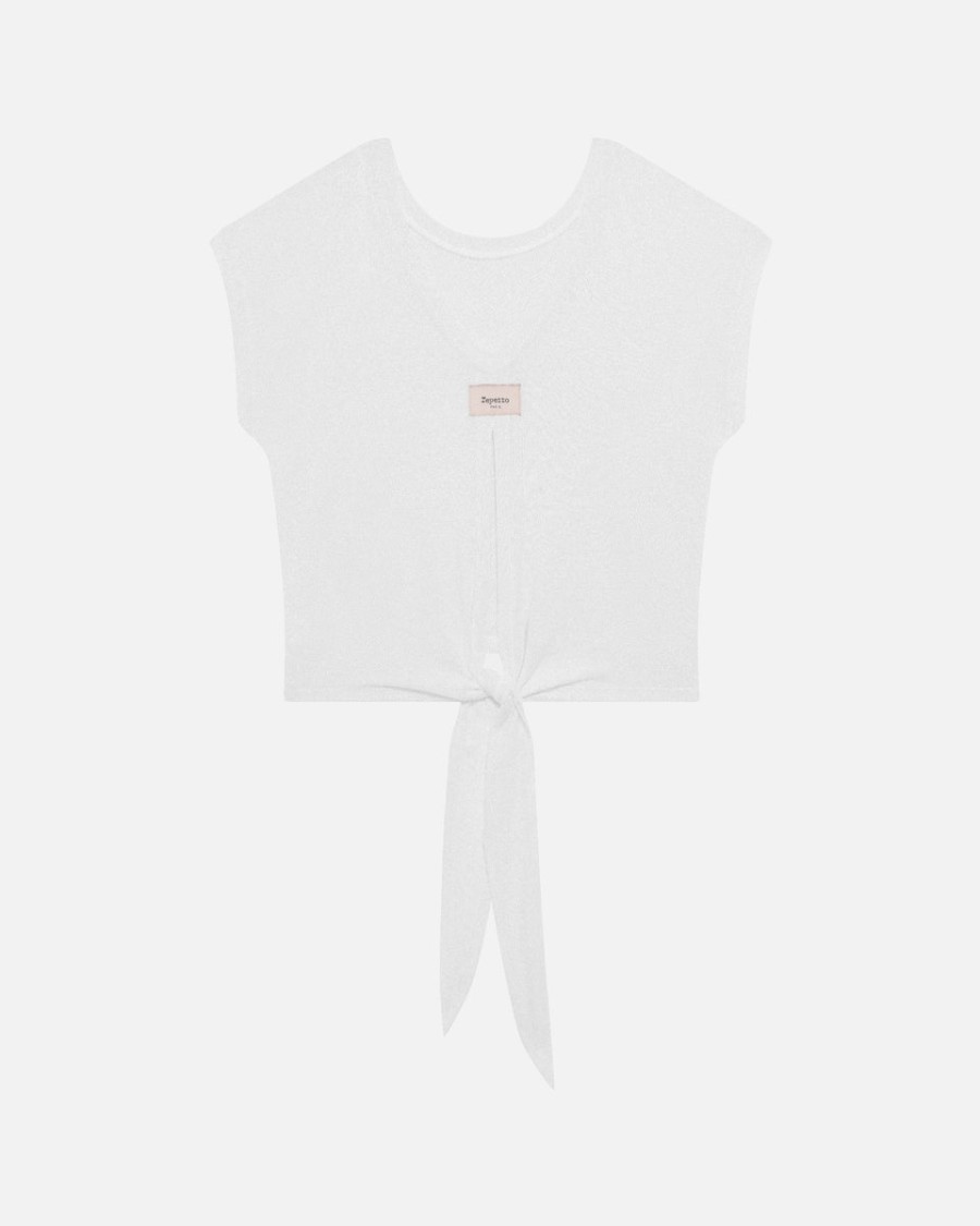 short sleeves top to tie