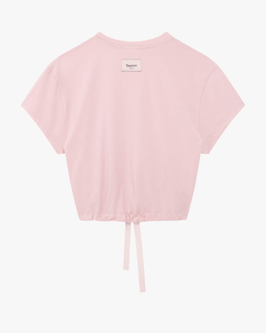 satin ribbon crop top