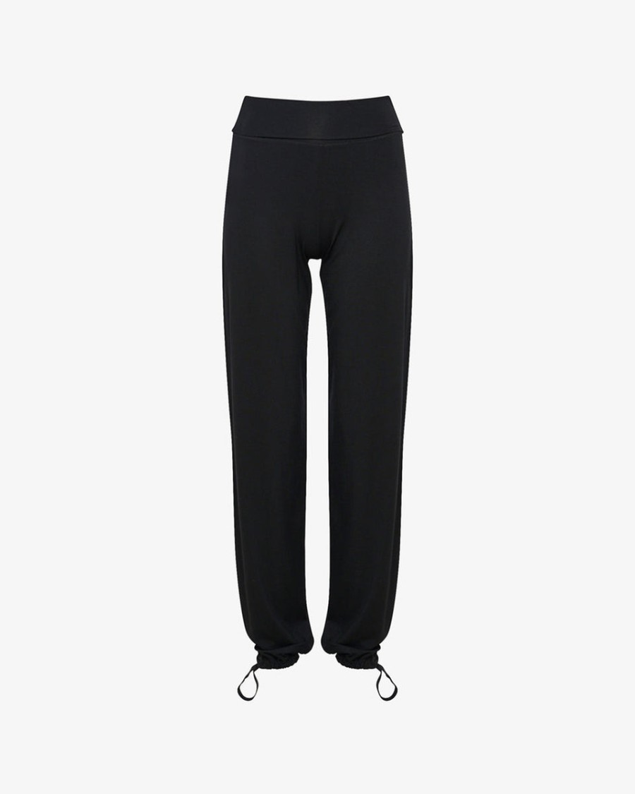viscose jazz pants with fold over waistband