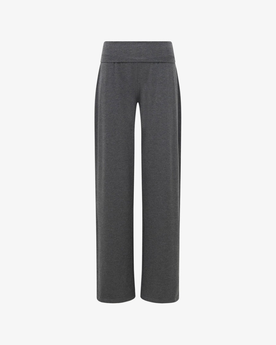 viscose jazz pants with fold over waistband