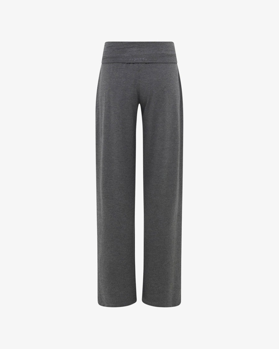 viscose jazz pants with fold over waistband